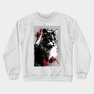 Siberian Cat Portrait Crewneck Sweatshirt